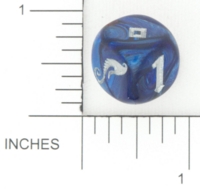 Dice : NON NUMBERED OPAQUE ROUNDED SOLID WIZARDS OF THE COAST DREAMBLADE 03