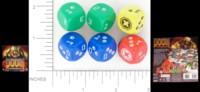 Dice : NON NUMBERED OPAQUE SHARP SOLID FANTASY FLIGHT DOOM 01
