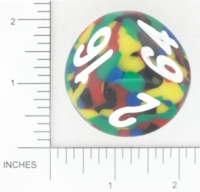 Dice : NON NUMBERED OPAQUE SHARP SPECKLED BGSHOP DOUBLING 01