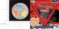 Dice : NON NUMBERED TRANSLUCENT ROUNDED GLITTER PARKER BROTHERS TRIVIAL PURSUIT BITE SIZE CELEBRITY 01