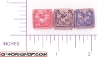 Dice : NUMBERED CLEAR ROUNDED SOLID Q WORKSHOP CALL OF CTHULHU 02