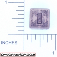Dice : NUMBERED CLEAR ROUNDED SOLID Q WORKSHOP CELTIC II 01