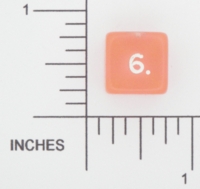 Dice : NUMBERED CLEAR ROUNDED SOLID UNKNOWN 01