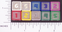 Dice : NUMBERED OPAQUE ROUNDED SOLID CHESSEX CONTOUR 01