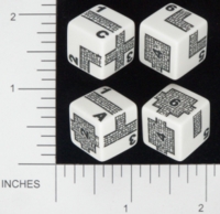 Dice : NUMBERED OPAQUE ROUNDED SOLID CHESSEX DUNGEONEER II 02