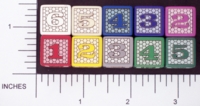 Dice : NUMBERED OPAQUE ROUNDED SOLID CHESSEX HEX 01