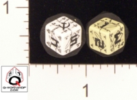 Dice : NUMBERED OPAQUE ROUNDED SOLID Q WORKSHOP DOGTAG BATTLE SOVIET 02
