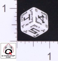 Dice : NUMBERED OPAQUE ROUNDED SOLID Q WORKSHOP PRIVATEER PRESS WARMACHINE KHADOR PROTOTYPE 02