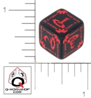 Dice : NUMBERED OPAQUE ROUNDED SOLID Q WORKSHOP TERCIO DE HIERRO 01