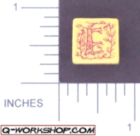 Dice : NUMBERED OPAQUE ROUNDED SOLID Q WORKSHOP WOOD 03