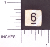 Dice : NUMBERED OPAQUE ROUNDED SWIRL CHESSEX MENAGERIE 02