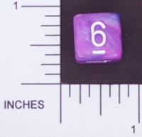 Dice : NUMBERED OPAQUE ROUNDED SWIRL CHESSEX WILD 01