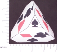 Dice : PAPER D04 US PATENT 5375845 BRIDGE TRUMP DIE