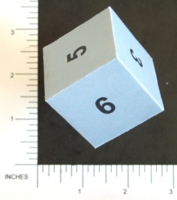 Dice : PAPER D06 NUMBERED