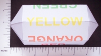 Dice : PAPER D07 MY DESIGN ELONGATED HEPTAGONAL DYPYRAMID PRIMARY COLORS