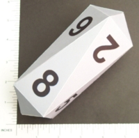 Dice : PAPER D08 CRYSTAL CASTE