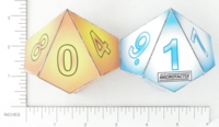 Dice : PAPER D10 MICROTACTIX 09