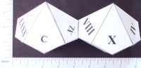 Dice : PAPER D10 MY DESIGN ROMAN 01