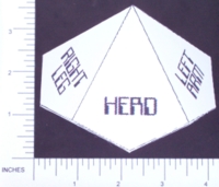 Dice : PAPER D10 MY DESIGN TWILIGHT 2000 HIT LOCATION 01