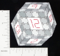 Dice : PAPER D12 MY DESIGN RHOMBIC DODECAHEDRON ARMORED