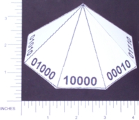 Dice : PAPER D16 MY DESIGN BINARY 01