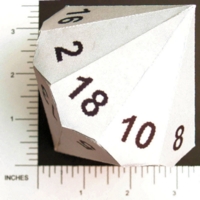 Dice : PAPER D18 MY DESIGN