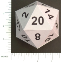 Dice : PAPER D20