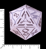Dice : PAPER D20 MY DESIGN ICOSAHEDRON PROTOTYPE FOR 20000
