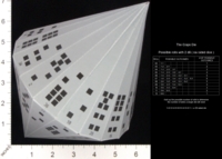 Dice : PAPER D36 MY DESIGN OCTADECAGONAL PYRAMID CRAPS DIE