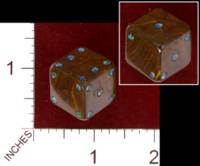 Dice : STONE D6 TIGERS EYE AND OPAL 01