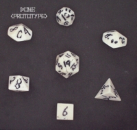 Dice : STONE MULTI CRYSTAL CASTE BONE 02 PROTOTYPE