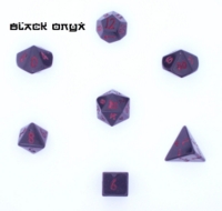 Dice : STONE MULTI CRYSTAL CASTE ONYX BLACK 01