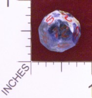 Dice : STONE TOMAS THE LAPIDARY D12 SODALITE 01