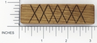 Dice : WOOD D4 GOTHIC GREEN OAK 01 17TH CENTURY LONG LAWRENCE