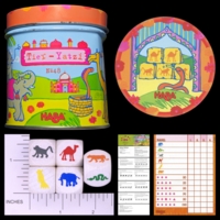 Dice : WOOD D6 HABA YAHTZEE ANIMAL 01
