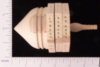 Dice : WOOD D6 KEVIN COOK DESIGN TRIPLE SPINNER 01
