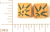 Dice : WOOD D6 MARAJUANA
