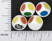 Dice : WOOD D6 RAVENSBURGER 09 COLORS
