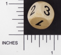 Dice : WOOD D6 RAVENSBURGER 14 NUMBERED D3