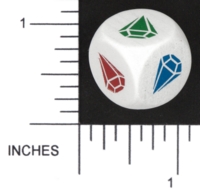 Dice : WOOD D6 RAVENSBURGER 18 GEMS