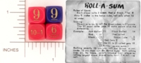 Dice : WOOD D6 ROLL A SUM 01