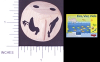 Dice : WOOD HABA EINS VIER VIELE SEAL GULL