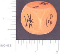 Dice : WOOD UNKNOWN 25 SMILEYS